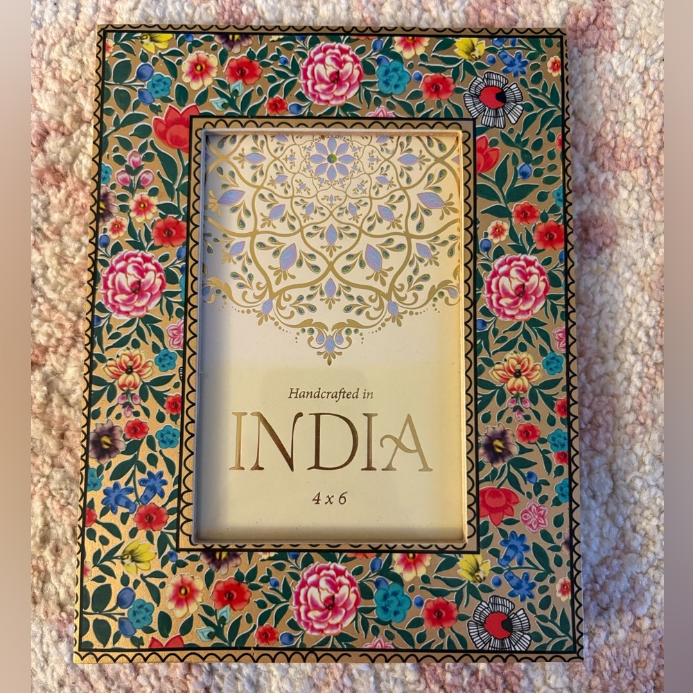 Floral Handcrafted Picture Frame